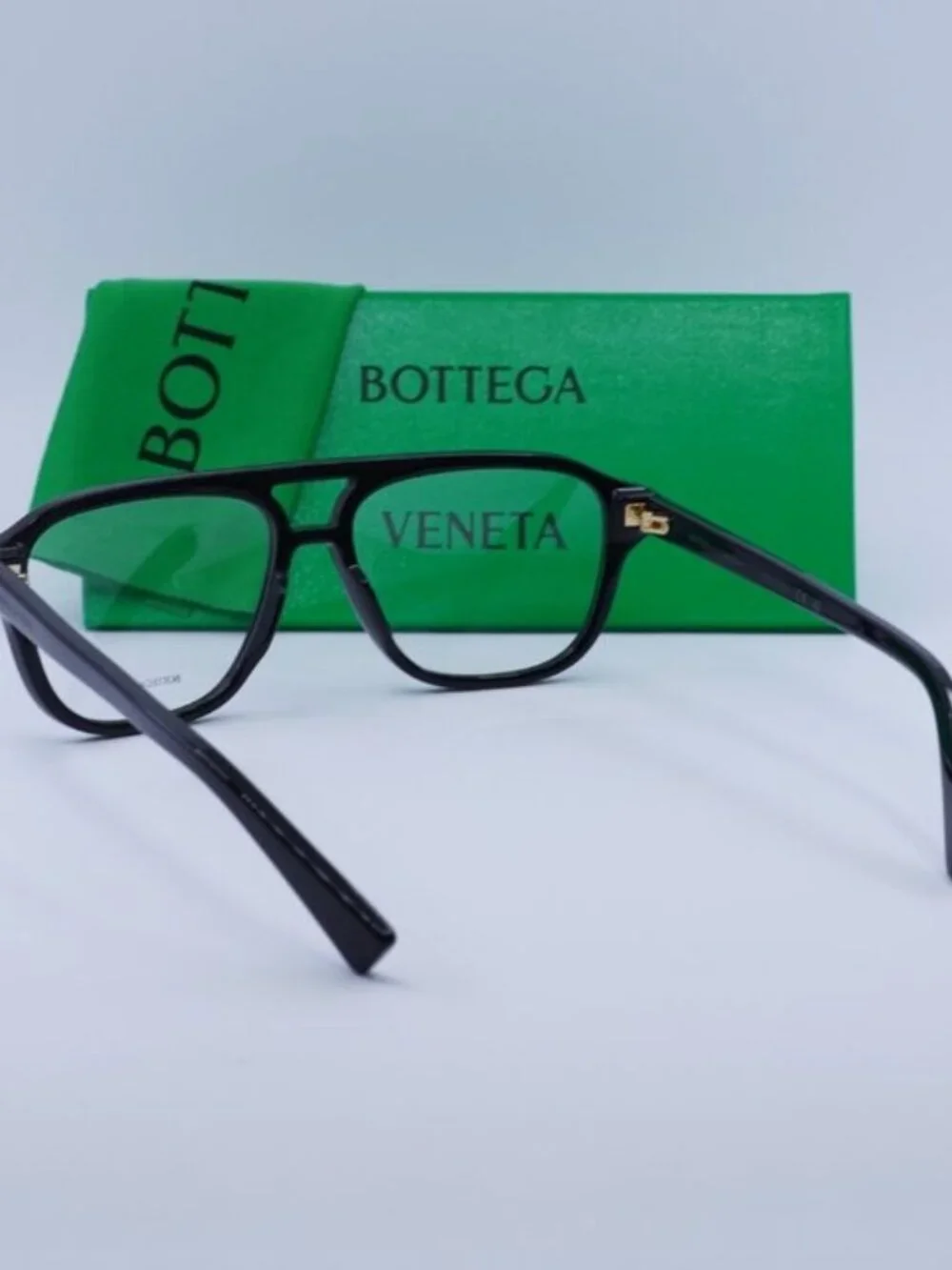 Bottega Veneta BV1294O 001 Aviator Eyeglasses – Black 56mm